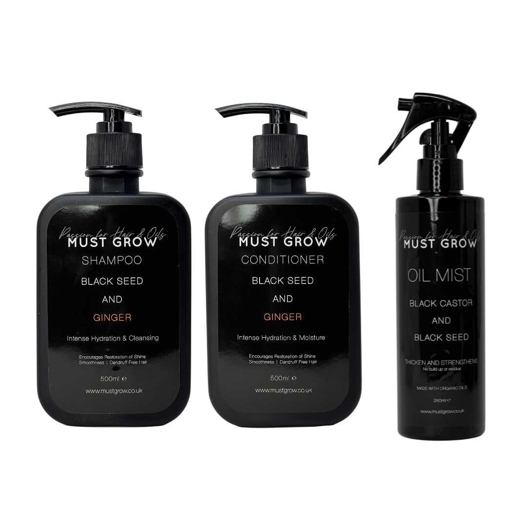 Black Castor & Black Seed - Oil Mist Hair Care Kit